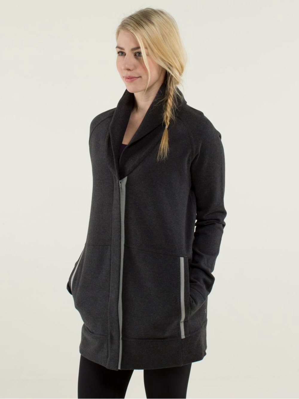 Lululemon Yin To My Yang Cardi Activewear Button Up Yoga Gym Workout Cozy Warm